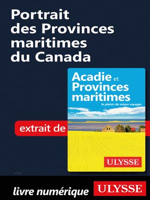 cover image of Portrait des Provinces maritimes du Canada